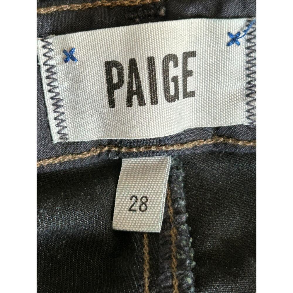 Paige Skyline Skinny Jeans Womens Size 28 Mid Rise Dark Wash Blue Stretch Denim - Picture 5 of 13